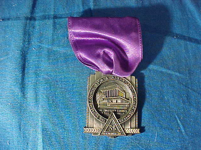 1955 Masonic Lodge Supreme Council 33 Degree Mother Council Medal