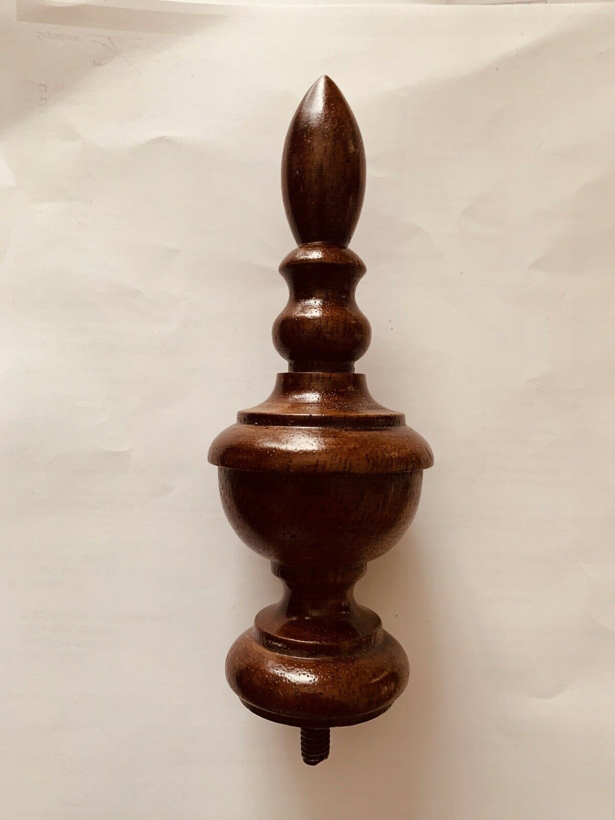 Finished Furniture 6 .3" Wood Bed Post Top Caps Finials 3 Pack