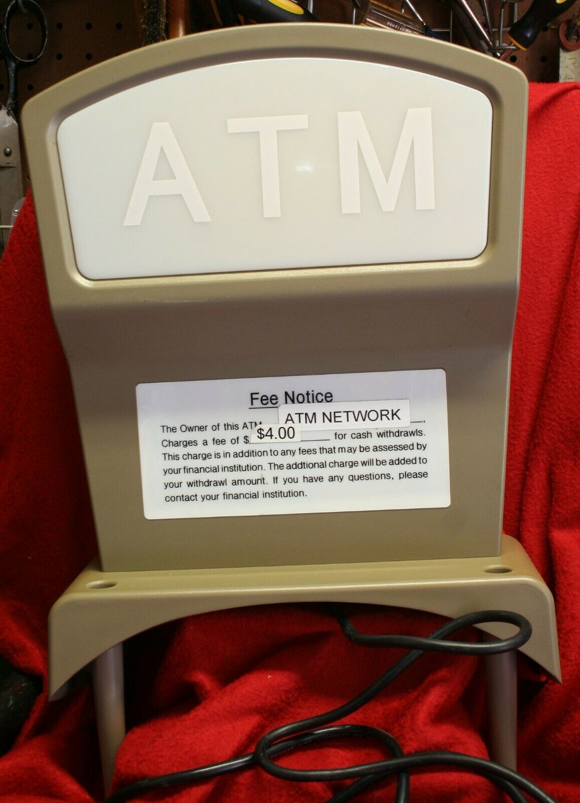 Nautilus Hyosung Atm Machine Sign Topper Nh-1420/1520 Works Used Great Price