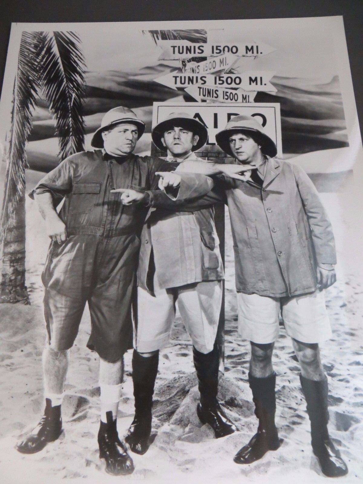 1930s The Three Stooges Larry Moe Curly Explorer Scene Still Photo Print #525