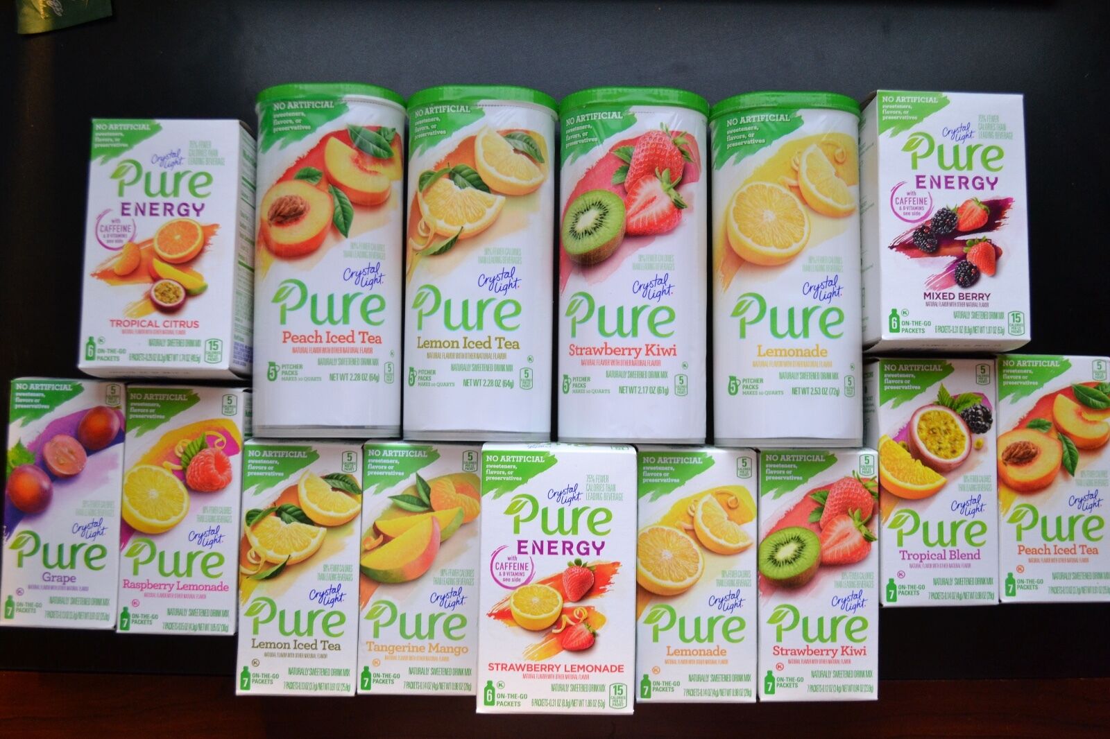 Crystal Light Pure & Crystal Light Pure Energy        New Flavors To Choose From