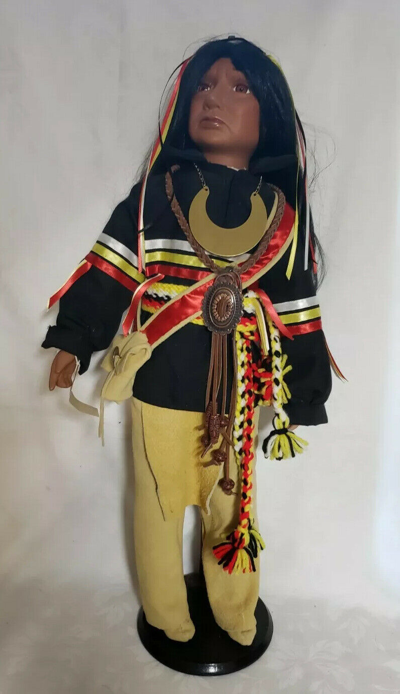 25" Traditions Doll Collection Native American Indian Porcelain Doll