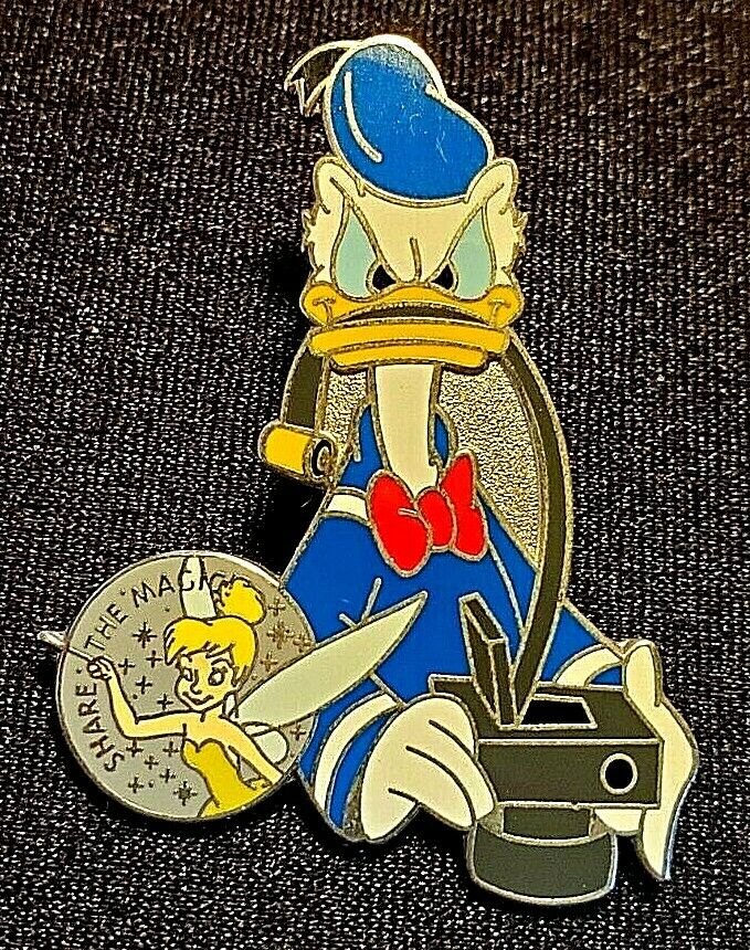 Rare 2002 Walt Disney World Kodak Share The Magic Series Donald Duck Pin