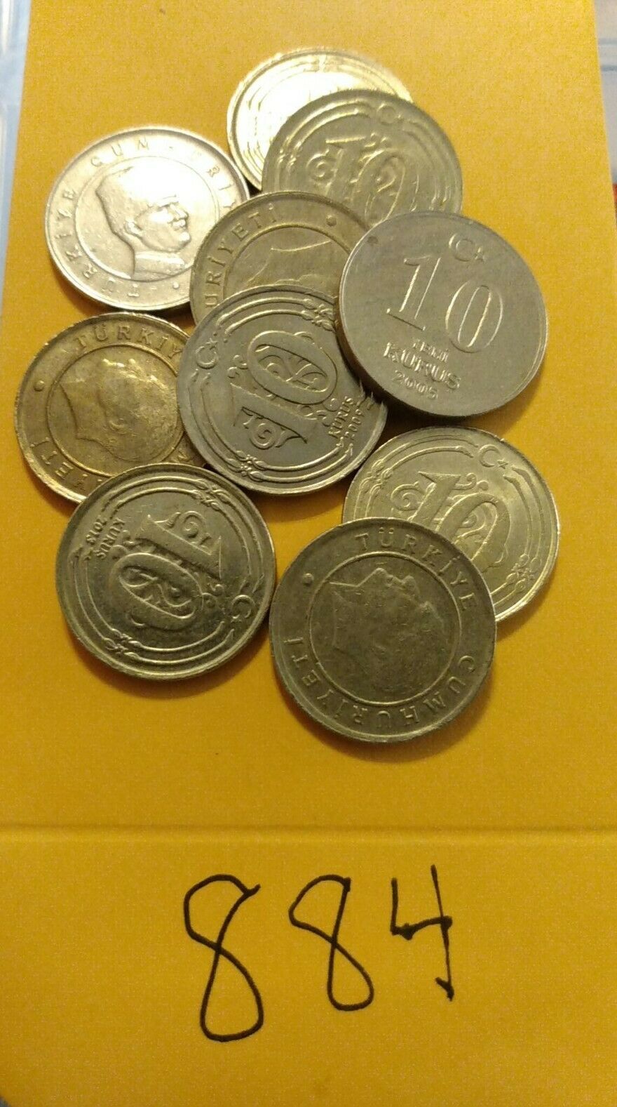 🇹🇷🇹🇷 (10) Turkey / Turkish 10 Kurus Coins, Mixed Dates 🇹🇷🇹🇷