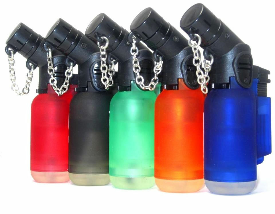 5 Pack 45 Degree Angle Eagle Jet Flame Torch Lighter Five Colors Ngl-20035