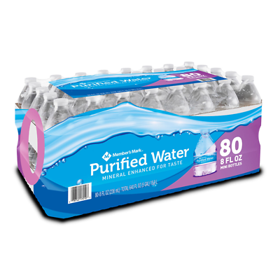Member's Mark Purified Bottled Water (8oz / 80pack)