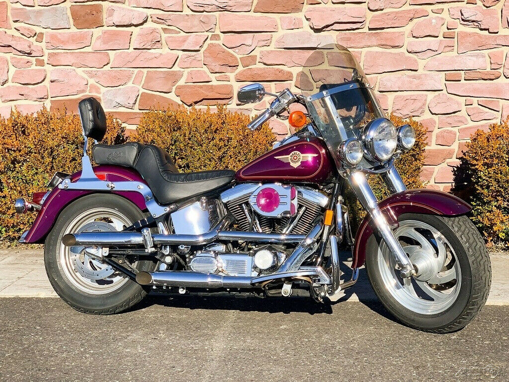 1996 Harley-davidson Softail Fatboy® Flstf Violet Pearl W/ Thousands In Extras 1996 Harley-davidson® Softail Fatboy® Flstf Violet Pearl W/ Thousands In Extras!