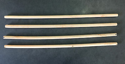 New Natural Wood Perches For 18 Inch Bird Cage Lot Of 4 Pcs - 159