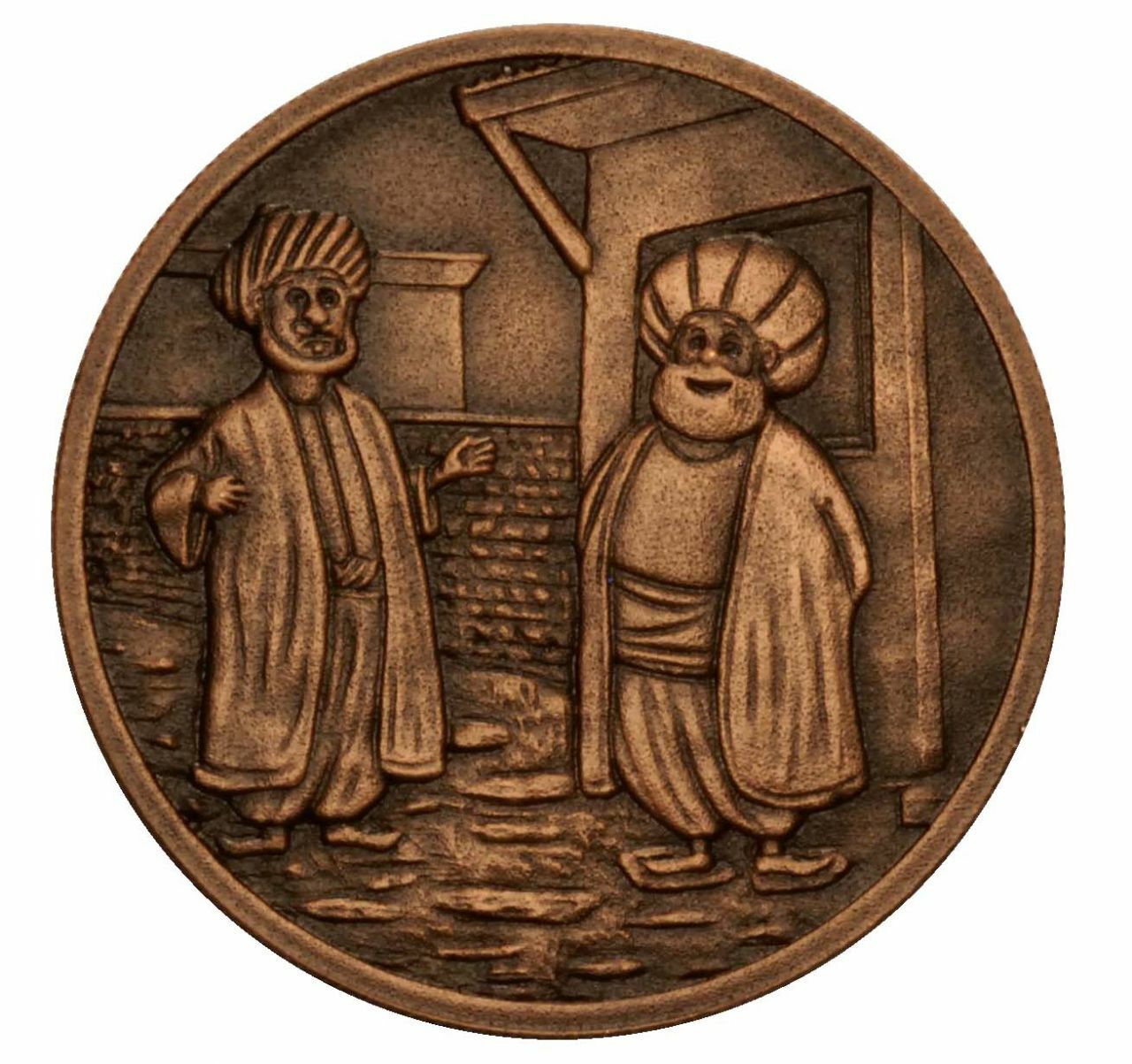 Turkey 2021, Nasreddin Hodja 7, Bronze Commemorative Coin, Unc