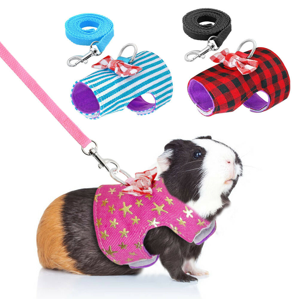 Top Small Animal Harness Leash Guinea Pig Ferret Hamster Rabbit Squirrel Clothes