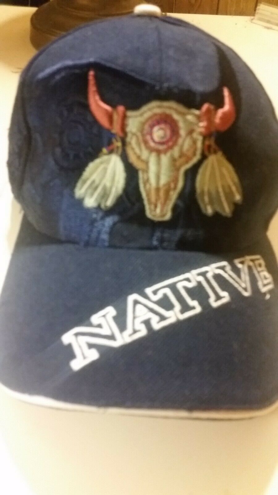 Blue Native American Hat  New, Ship In A Box   10.99