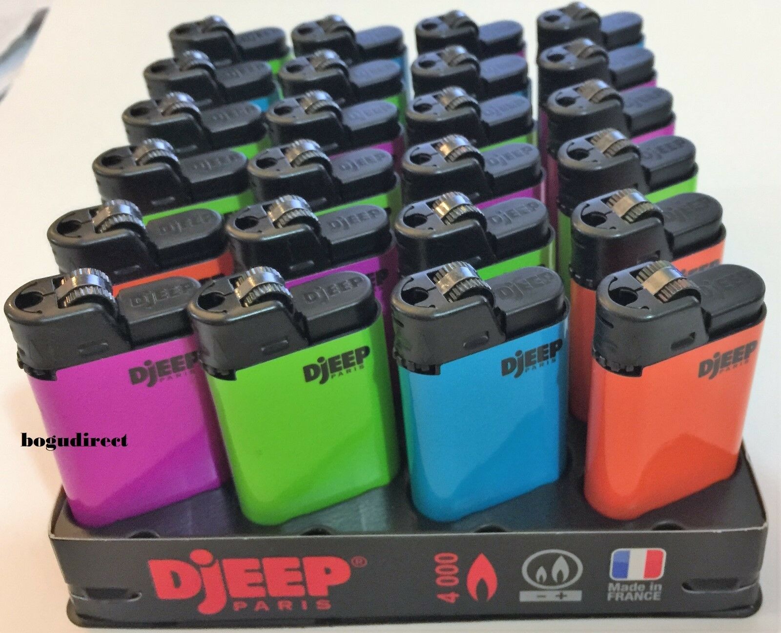 Djeep Large Lighter Hot Body Neon Colors Lot Of 24