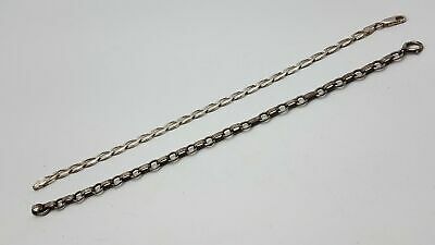 925 Silver Bracelets 7 & 7 1/2" 2pc Lot Dy621
