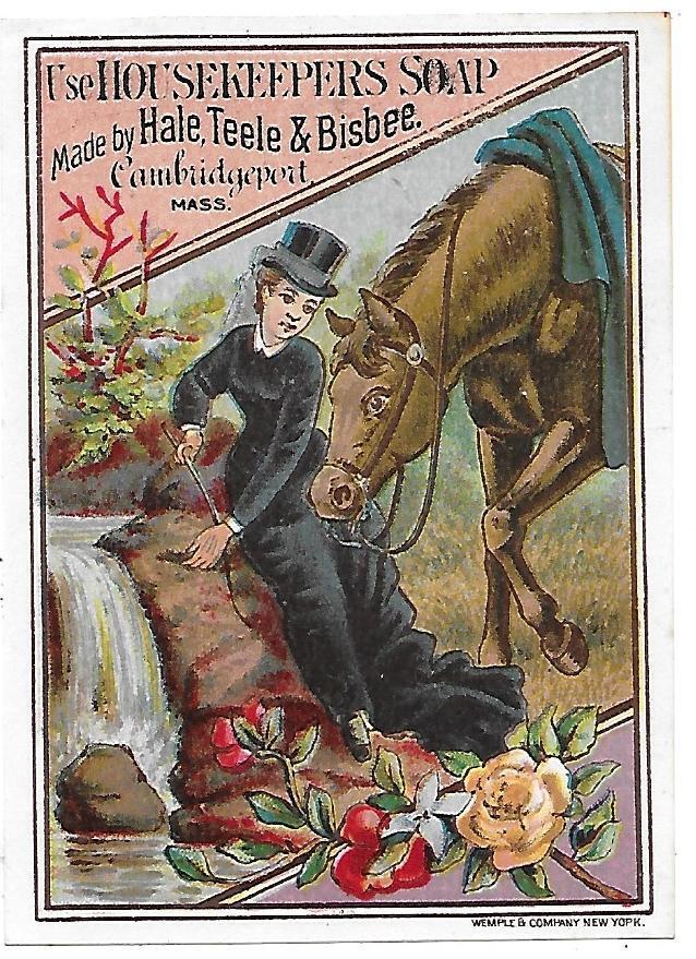 Housekeepers Soap Victorian Trade Card Cambridgeport