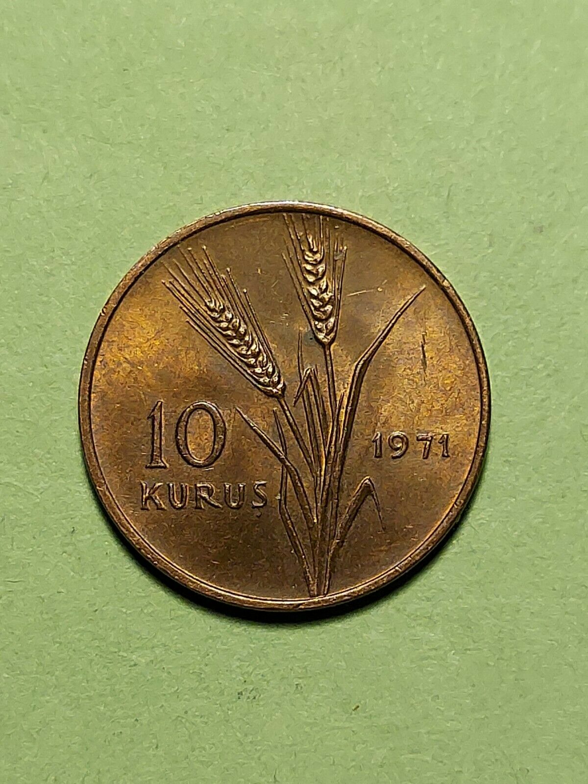 1971 10 Kurus Turkey Coin