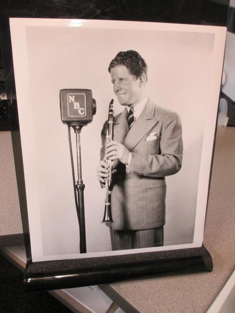 Nbc Tv Show Photo 1930s Rudy Vallee Radio Singer Clarinet Microphone