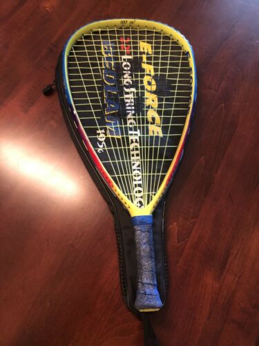 E-force Bedlam 195g 22” Long String Racquetball Racquet Racket + Case #o345