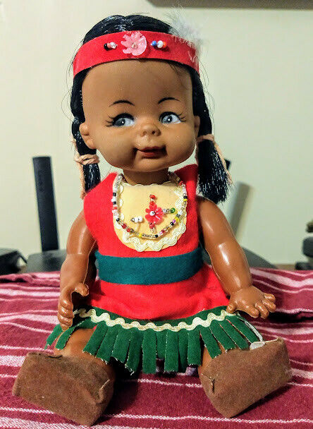 American Indian Doll Girl New 8 " High  Native American