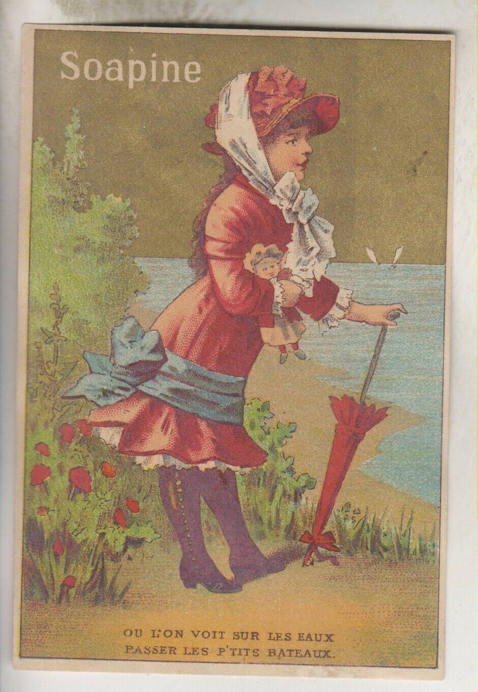 Vintage Trade Card - Soapine - Kendall Mfg. Co. Providence Rhode Island