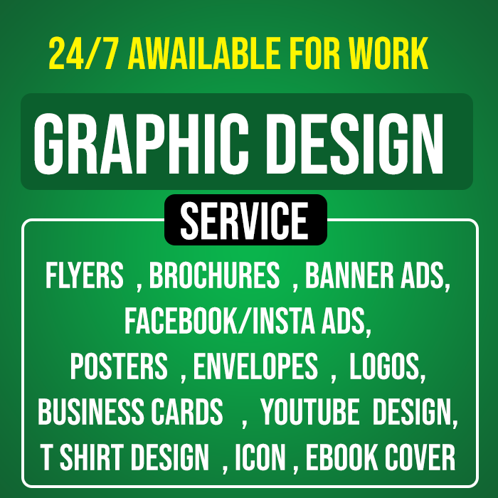 Any Kinds Of Graphic Design, Logo Designer, T Shirt Designer, Photo Editing Etc