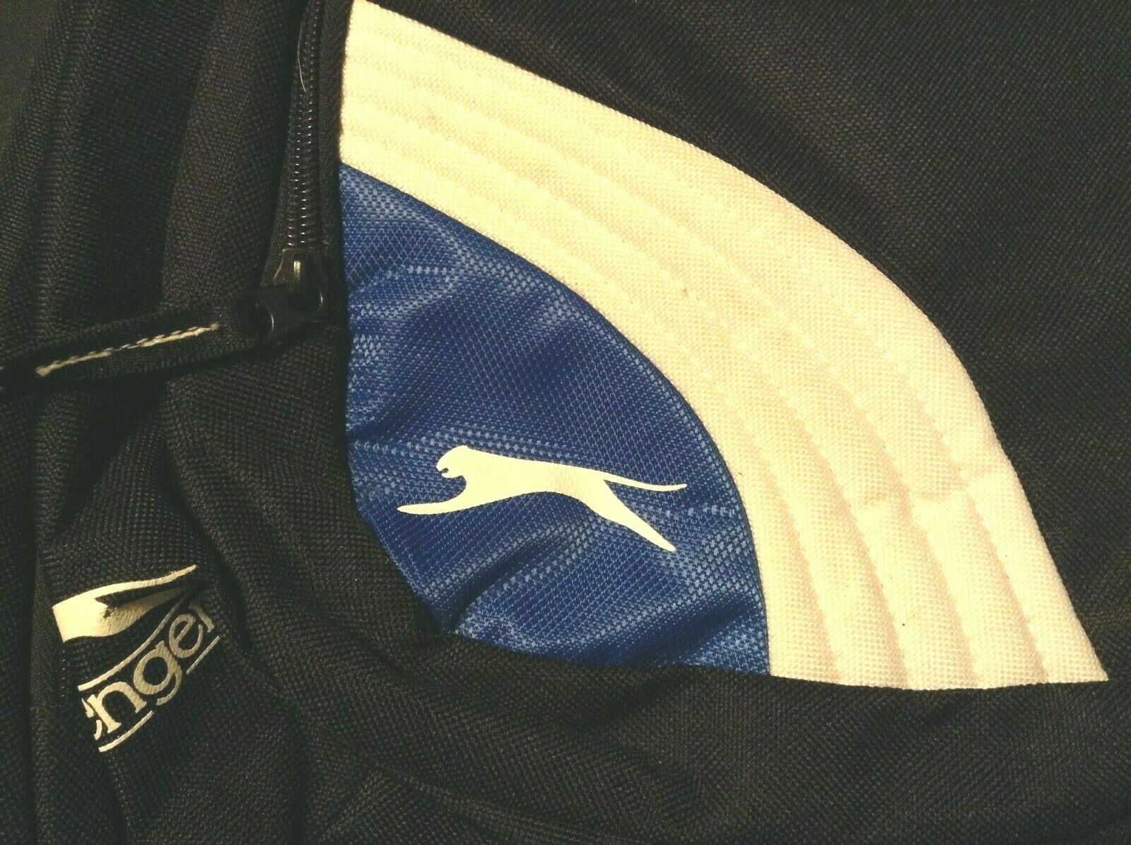 Slazenger Nwt Racquetball Multi Pocket Sling Shoulder Bag Black Blue & White